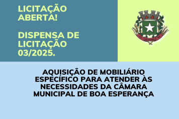 DISPENSA DE LICITAÇÃO N. 03/2025