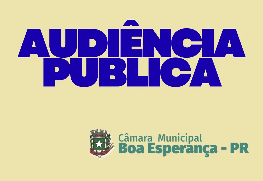 AUDIÊNCIA PÚBLICA.