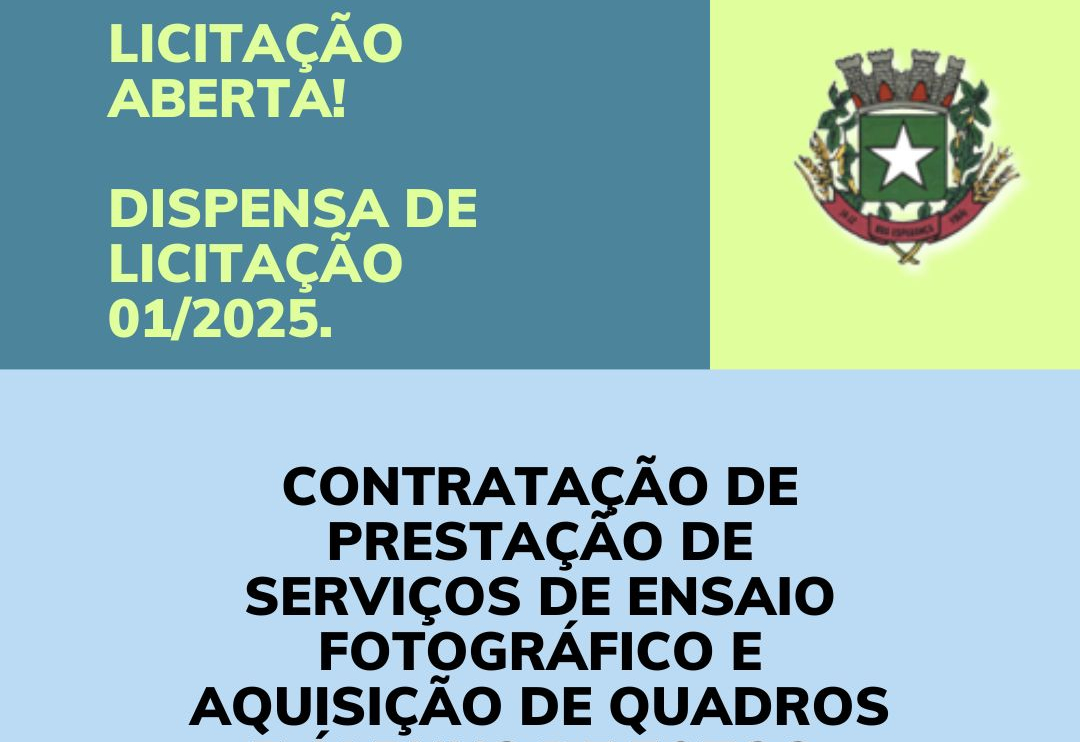 EDITAL - dispensa de licitação 01/2025